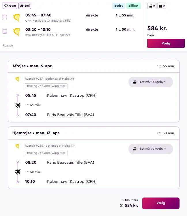 Billede af rejsetilbuddet Rejsetilbud: Forårstur til Paris, 1 uge i april med direkte fly fra 584 kr.