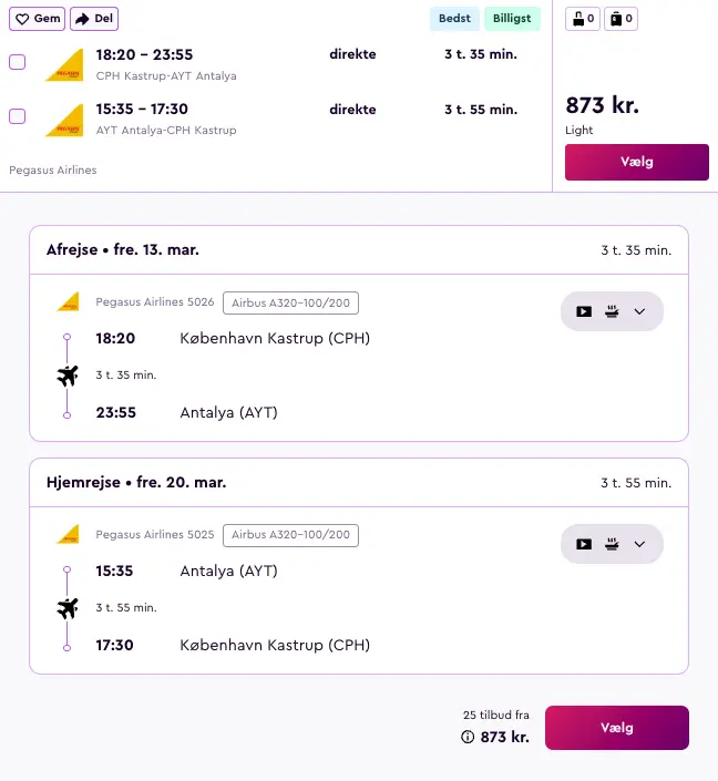 Billede af rejsetilbuddet Rejsetilbud: 1 uge sol og strand i Antalya, direkte fly tur/retur fra 873 kr.